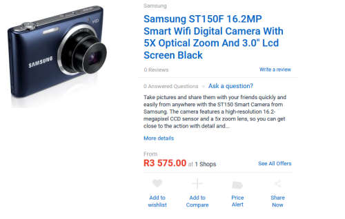 SAMSUNG SMART WIFI DIGITAL CAMERA